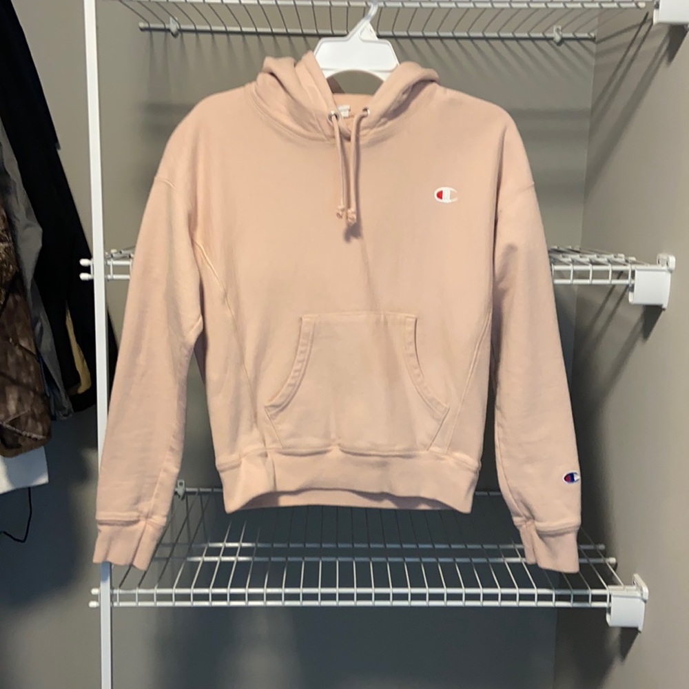 Champion Dusty Pink Reverse Weave Hoodie Size XS